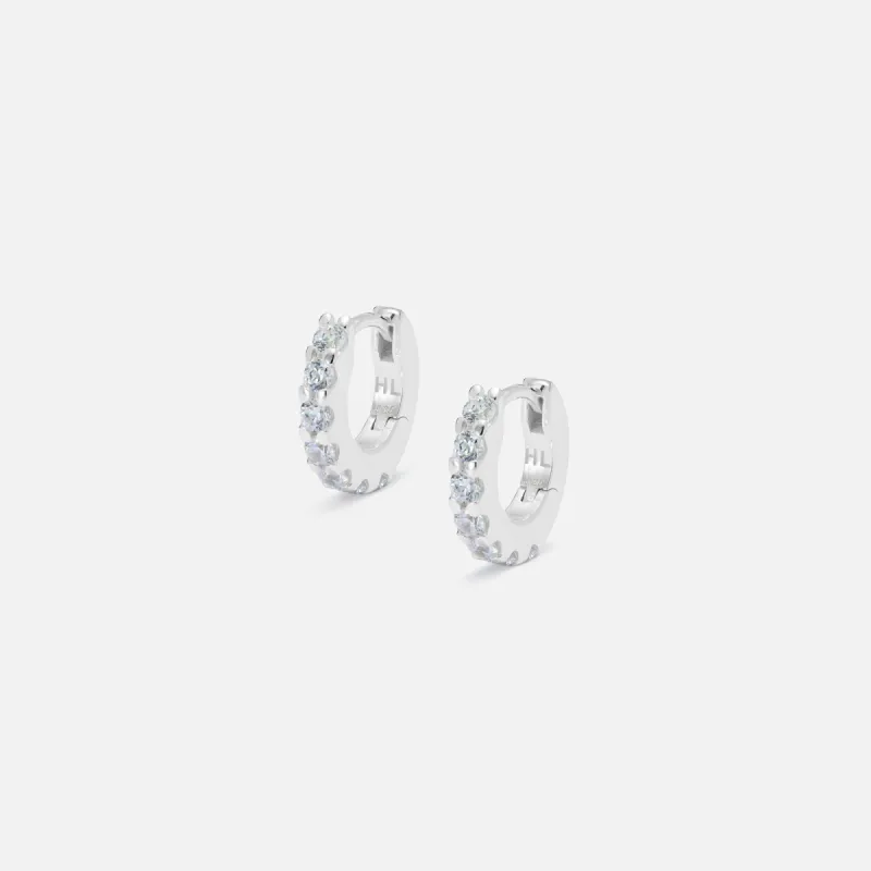 Hatton Labs Eternity Hoop Earrings - Silver sold by Kith