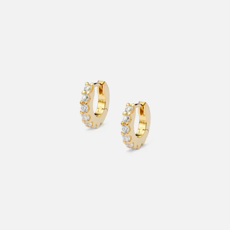Hatton Labs Eternity Hoop Earrings - Gold sold by Kith