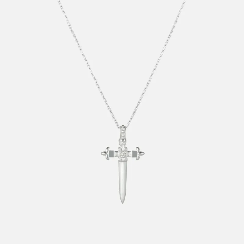 Hatton Labs Dagger Pendant Necklace - Silver sold by Kith