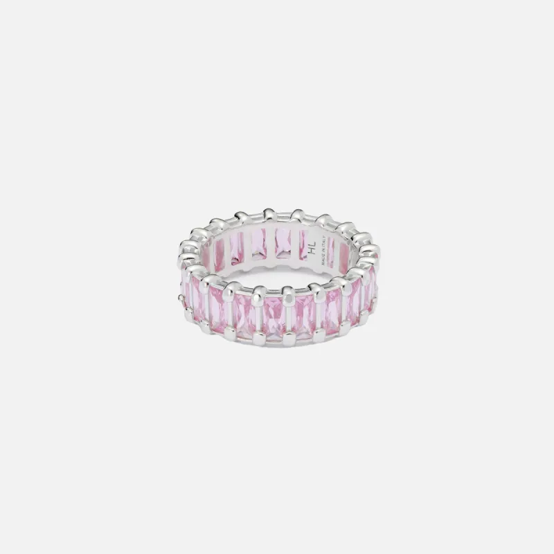 Hatton Labs Baguette Eternity Ring - Pink sold by Kith