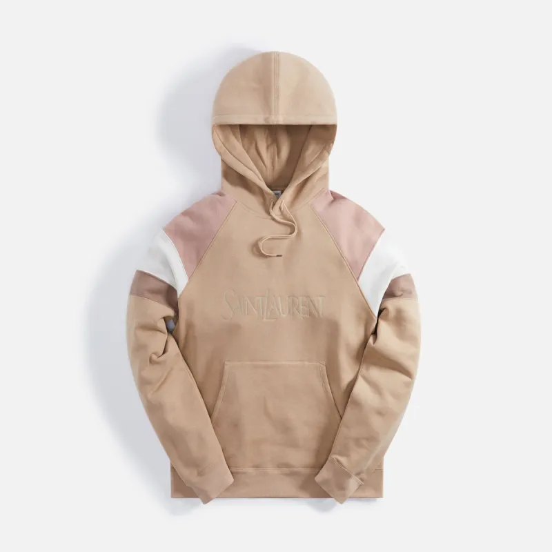 Saint Laurent Hoodie Large New Bro - Nude / Rose Givre / Dirt sold by Kith