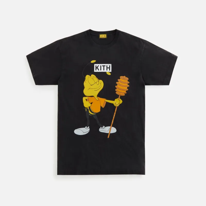 Kith Treats for Cheerios Buzz Bee Vintage Tee - Black sold by Kith