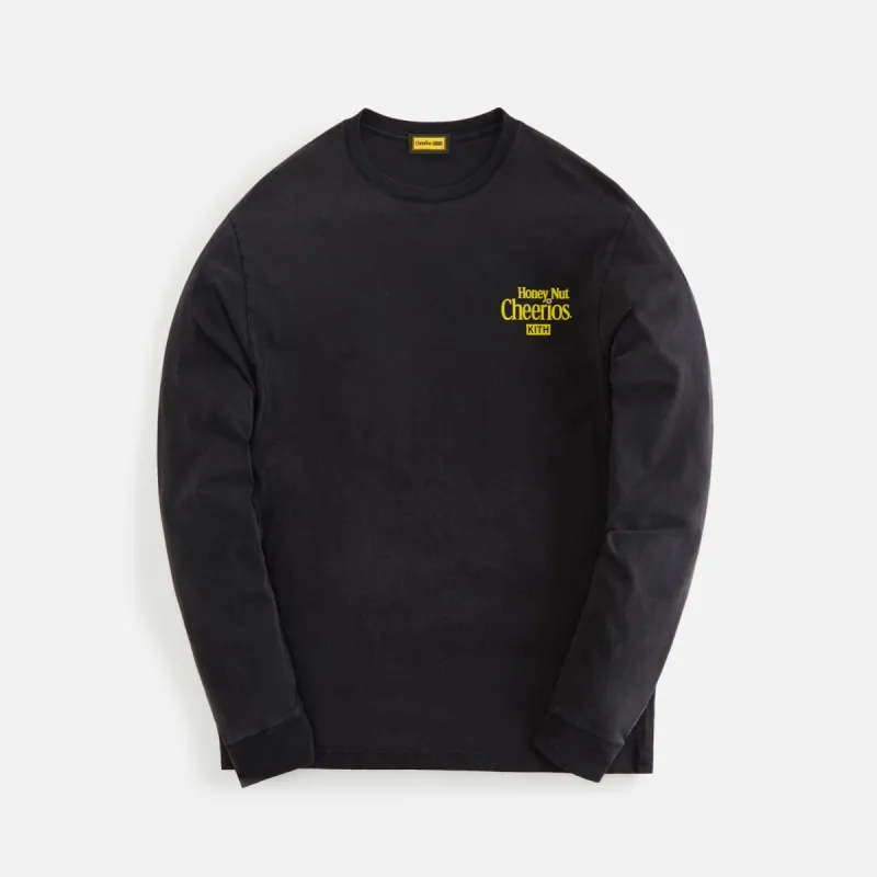 Kith Treats for Cheerios Vintage L/S Tee - Black sold by Kith