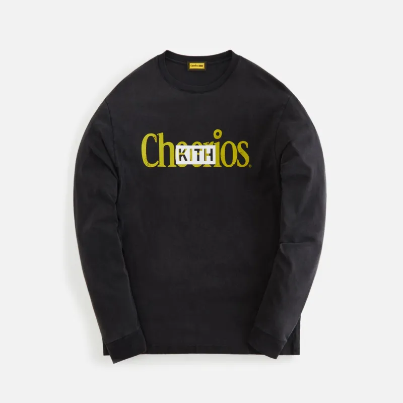 Kith Treats for Cheerios Vintage L/S Tee - Black sold by Kith