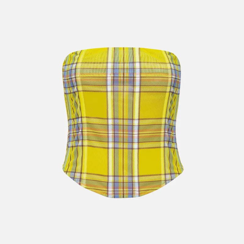 Miaou Peri Corset - Dion Plaid made by Kith