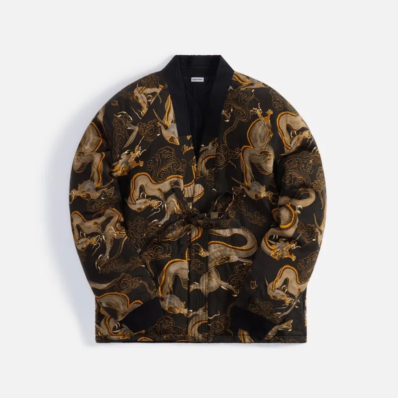 Maharishi Cloud Dragon Reversible Kimono - Golden Black sold by Kith