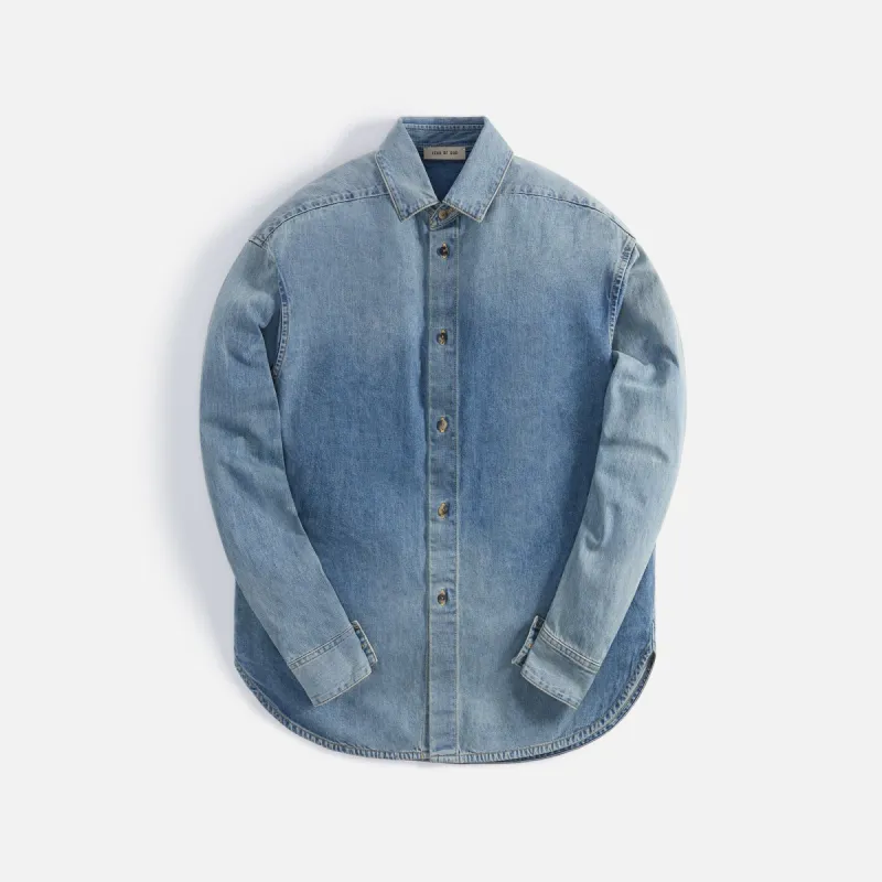 Fear of God Eternal Denim Shirt 5 Year - Indigo sold by Kith