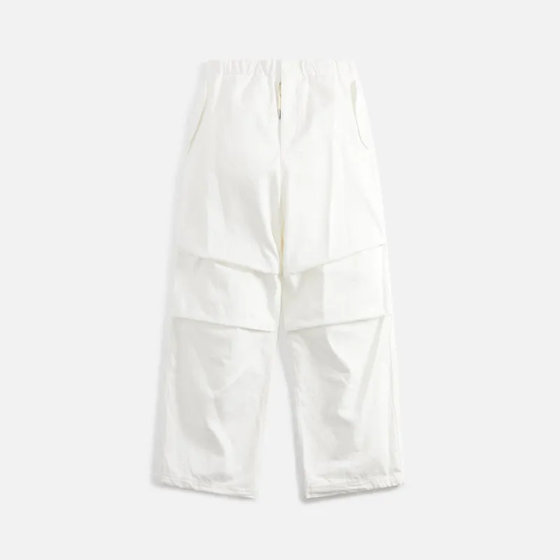 Jil Sander Diagonal Cotton Organic Denim Porcelain - White sold by Kith