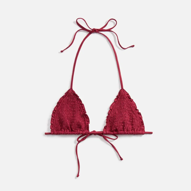 Frankies Bikinis Tiana Top - Bordeaux sold by Kith