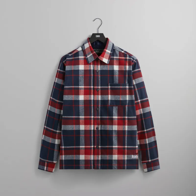 Kith Brushed Flannel Ginza Shirt - Nocturnal PH made by Kith