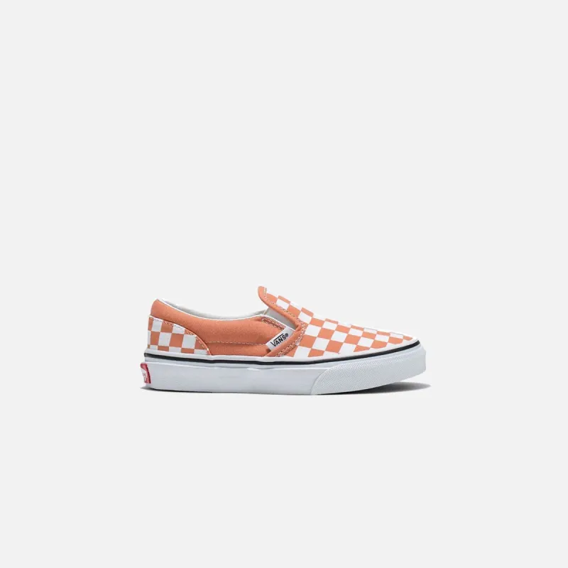 Vans Classic Slip-On Color Theory Checkerboard - Sun Bake sold by Kith