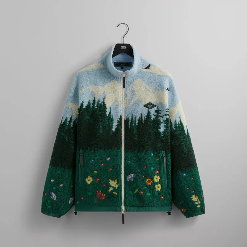 Kith Pinehurst Sherpa Full Zip - Larimar PH sold by Kith