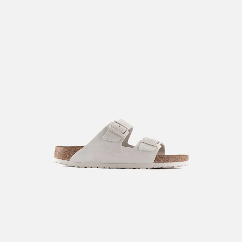 Birkenstock WMNS Arizona SFB - Antique White sold by Kith