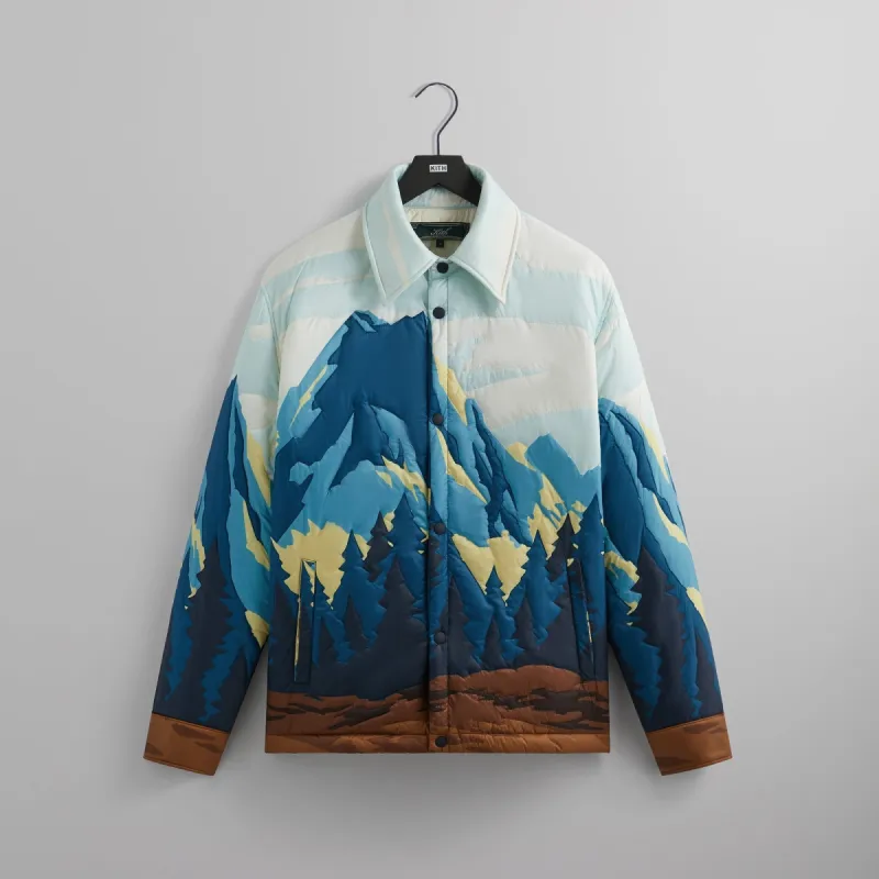 Kith Patchwork Brixton Puffed Shirt Jacket - Helium | Parallel