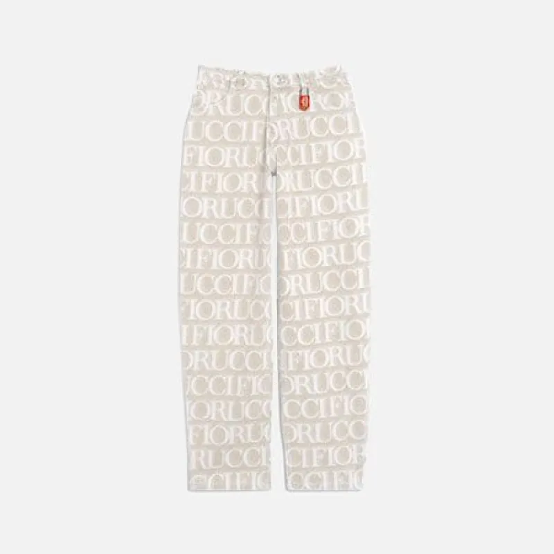 Fiorucci Monogram Patti Jeans - Ecru sold by Kith