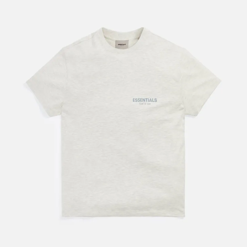 Essentials Tee - Light Heather Oatmeal sold by Kith