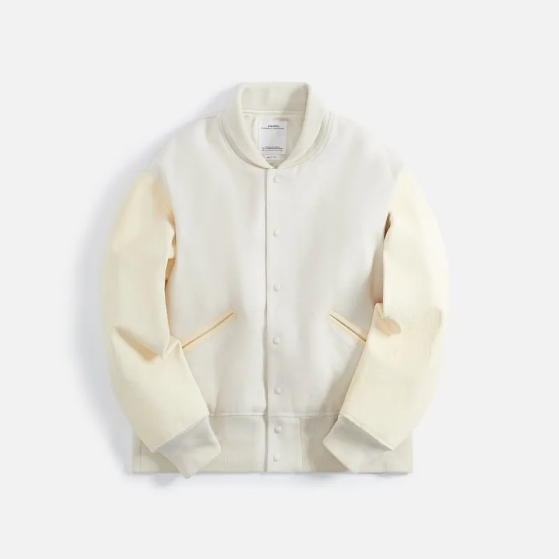 Visvim Varsity Jacket - Ivory sold by Kith