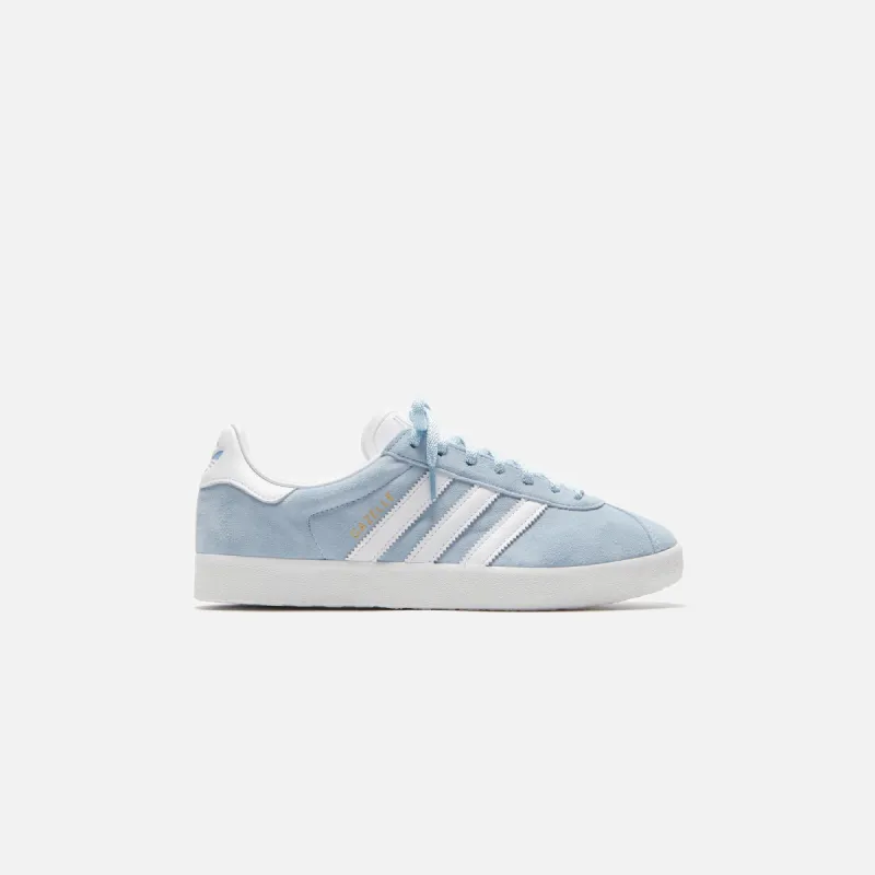 adidas Gazelle 85 - Clear Sky / White / Gold sold by Kith