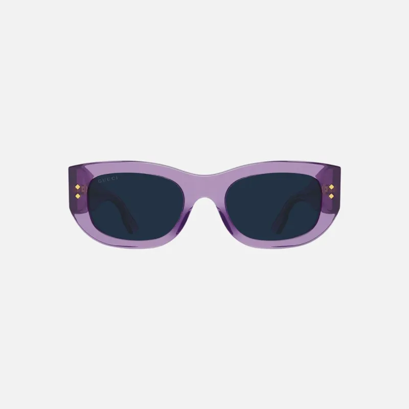 Gucci Transparent Chunky Acetate Sunglasses - Crystal Purple made by Gucci