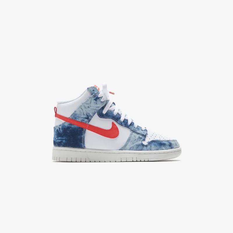 Nike Wmns Dunk High US - Multi Color / White / Sail / Habanero Red sold by Kith