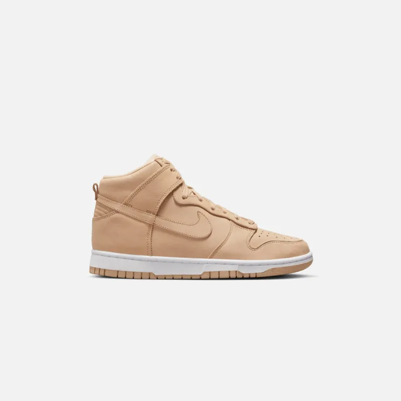 Nike WMNS Dunk High PRM - Vachetta Tan / Cavhetta Tan / White made by Nike