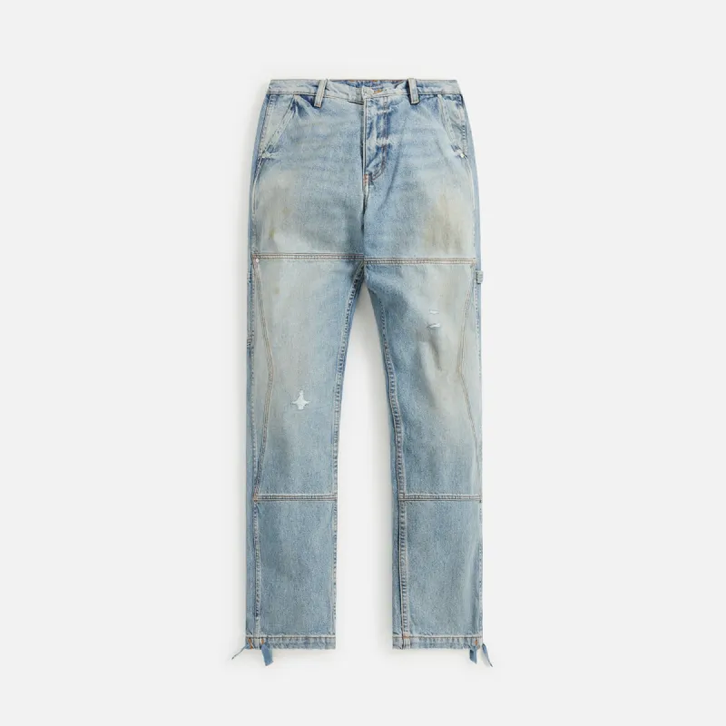 Rhude Reza Denim Double Knee Pant - Indigo sold by Kith