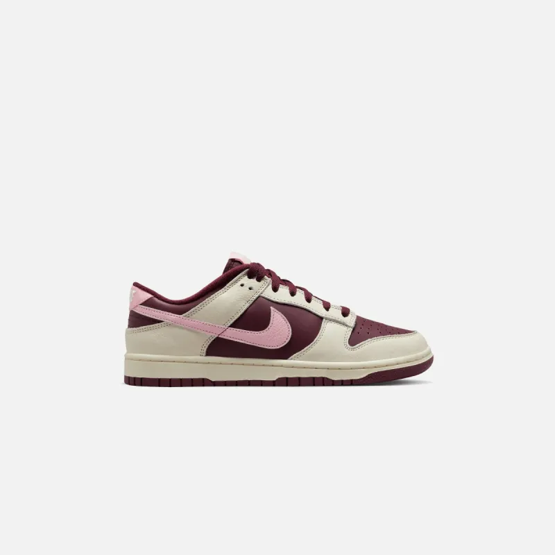 Nike Dunk Low Retro PRM - Pale Ivory / Med Soft Pink / Night Maroon sold by Kith