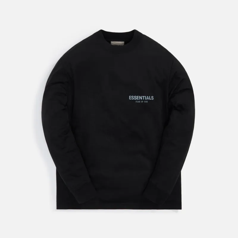 Essentials Long Sleeve Tee - Stretch Limo sold by Kith