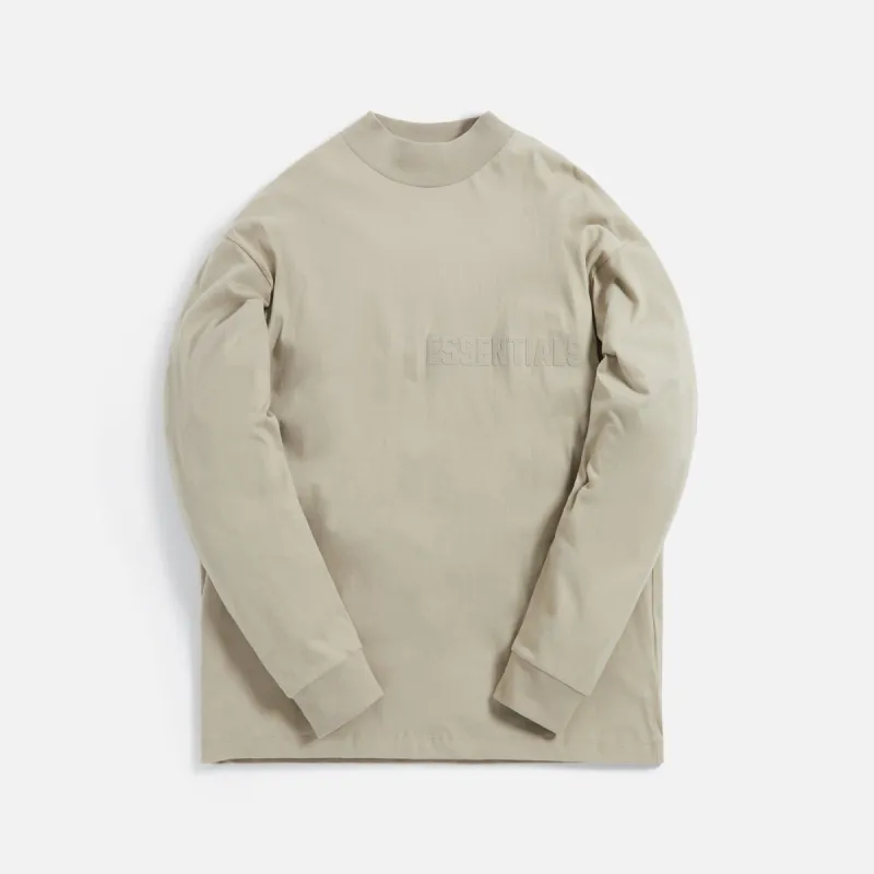 Essentials Long Sleeve Tee - Smoke sold by Kith