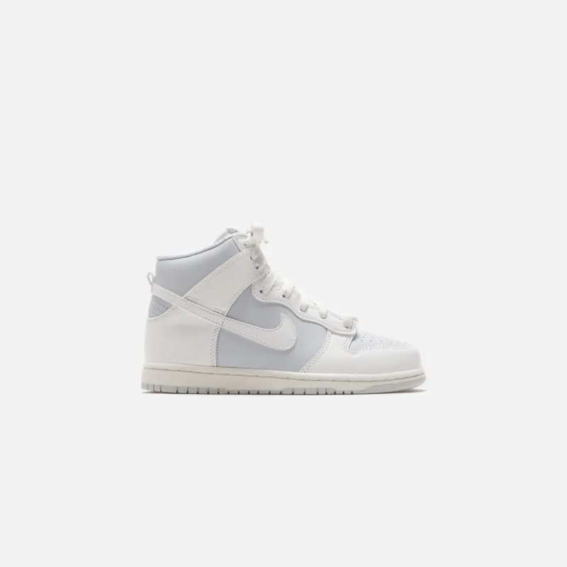 Nike Dunk High - Summit White / Pure Platinum sold by Kith