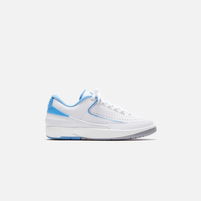 Nike Air Jordan 2 Retro Low - White  / University Blue / Cement Grey sold by Kith
