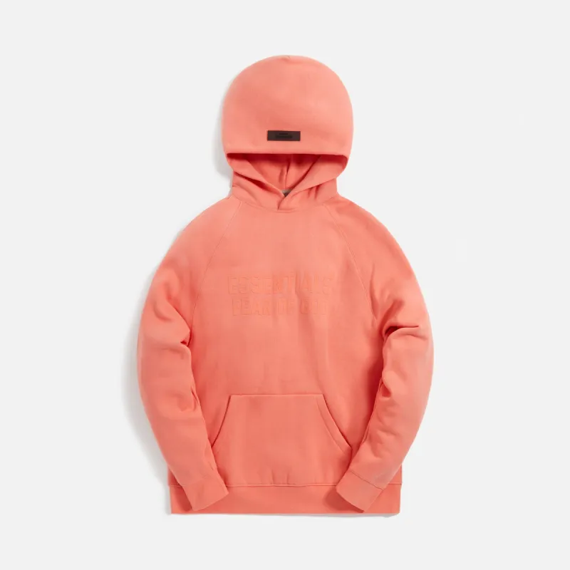 Essentials Hoodie - Coral sold by Kith