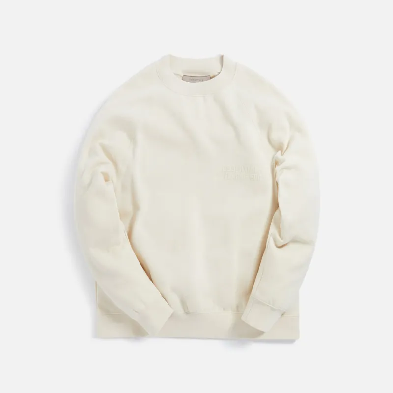 Essentials Crewneck Sweatshirt - Egg Shell sold by Kith
