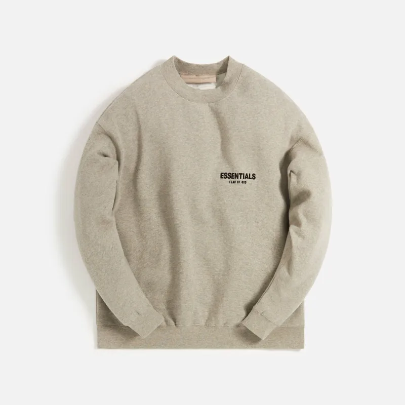Essentials Crewneck - Dark Oatmeal sold by Kith