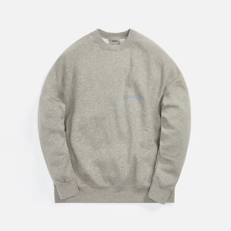 Essentials Crewneck - Dark Heather Oatmeal sold by Kith