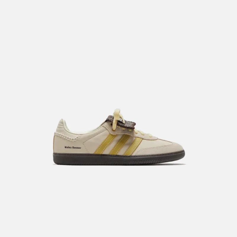 adidas x Wales Bonner Samba - Ecru Tint / Almost Yellow / Dark Brown sold by Kith