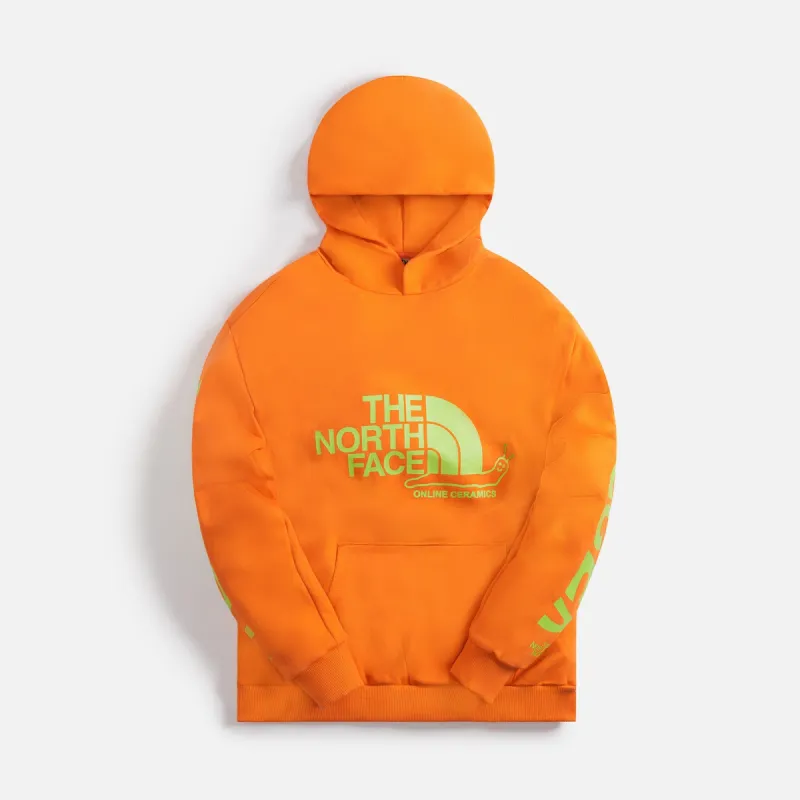 The North Face x Online Ceramics P/O Hoodie - Red Orange sold by Kith