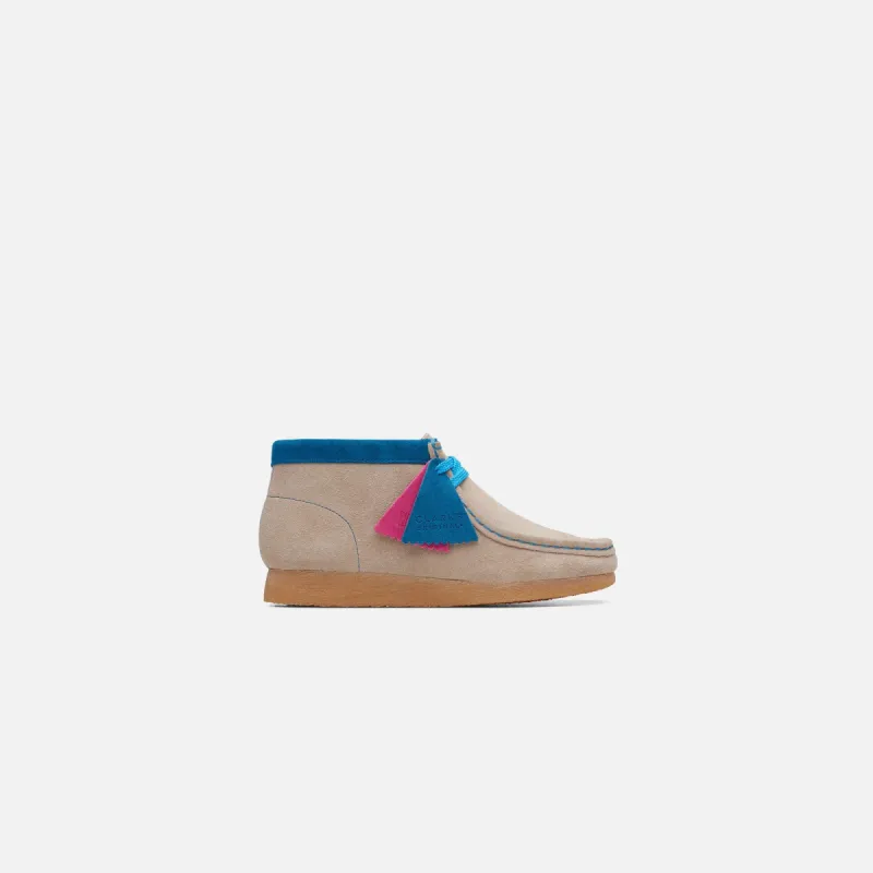 Clarks Grade School Wallabee Boot - Sand Combi sold by Kith