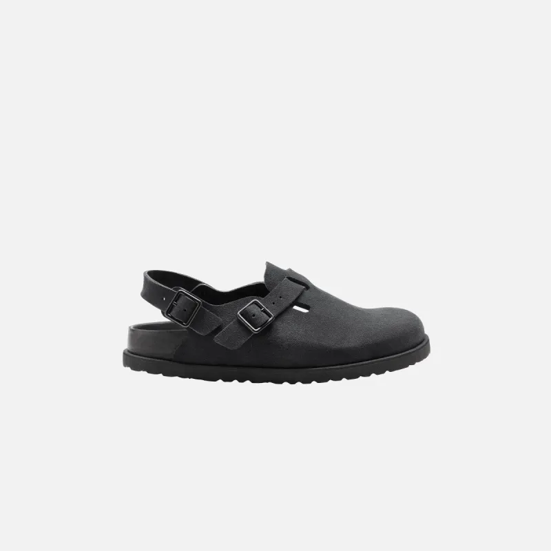Birkenstock 1774 Tokio Suede Leather - Black sold by Kith