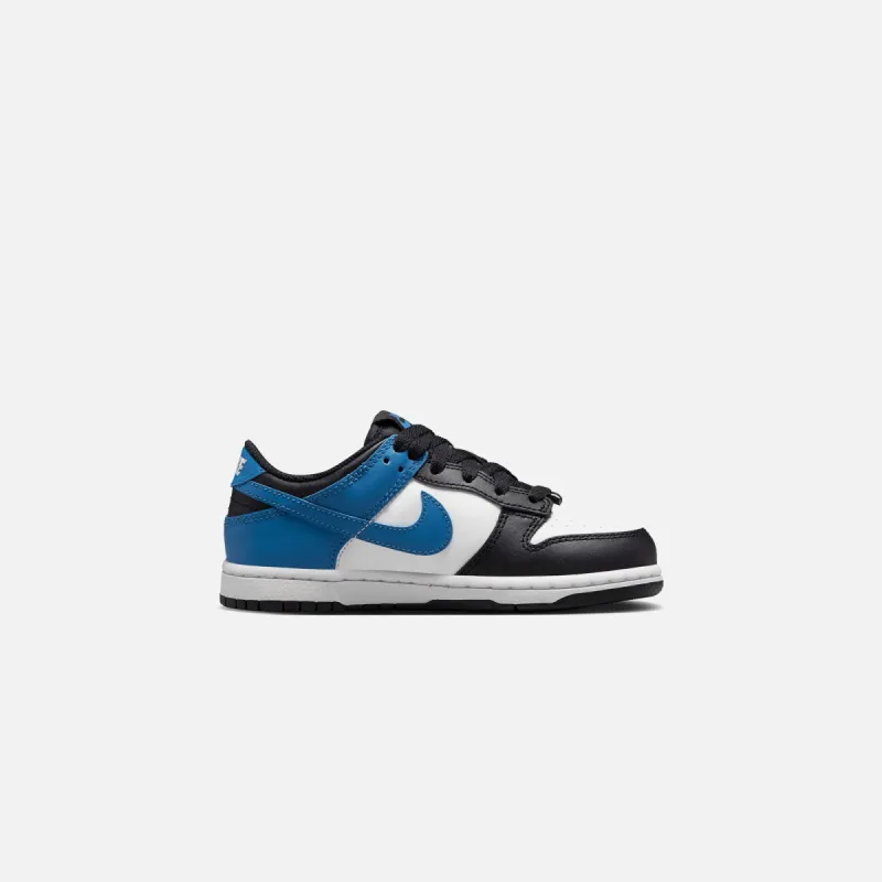 Nike PS Dunk Low - Summit White / Industrial Blue / Black sold by Kith
