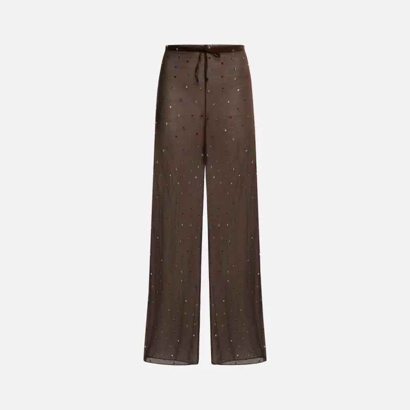 Oseree Gem Long Pants - Brown sold by Kith