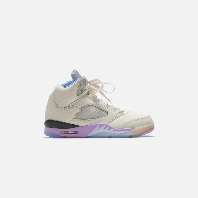 Nike x DJ Khaled Air Jordan 5 Retro SP - Sail / Washed Yellow / Violet Star sold by Kith