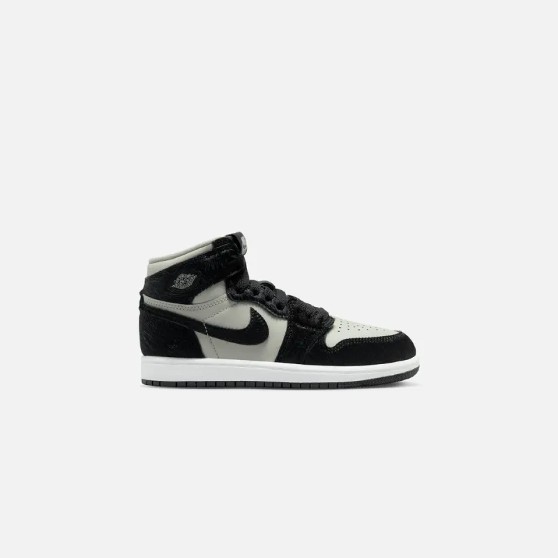 Nike PS Air Jordan 1 Retro High OG - Medium Grey / Black / White sold by Kith