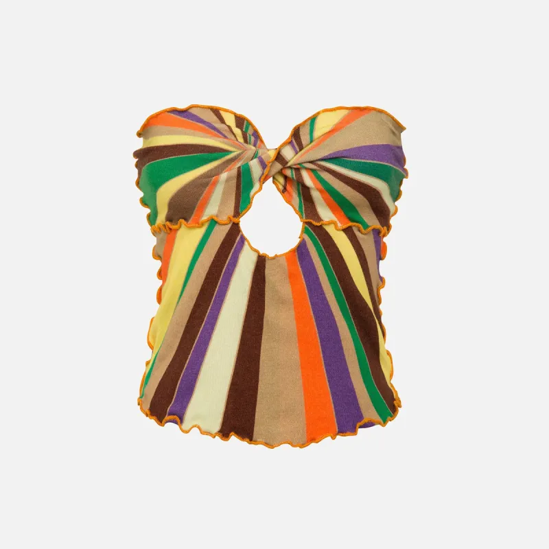 Siedres Tessa Strapless Top - Sunray Print sold by Kith