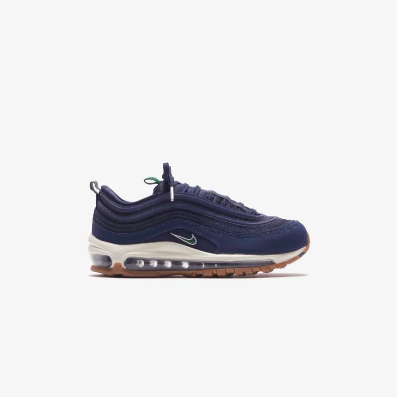 Nike WMNS Air Max 97 QS - Obsidian / Gorge Green / Midnight Navy sold by Kith