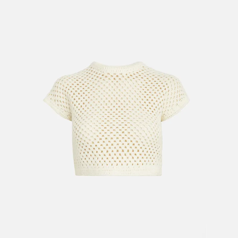 Kith Women Rhea Knit Tee - Whisper sold by Kith