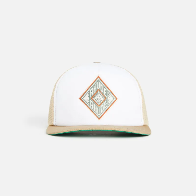 Rhude Diamond Trucker Cap - Tan sold by Kith