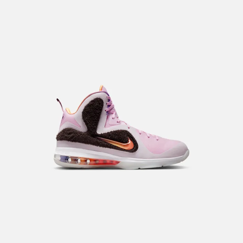 Nike LeBron IX - Regal Pink / Multi / Velvet Brown sold by Kith