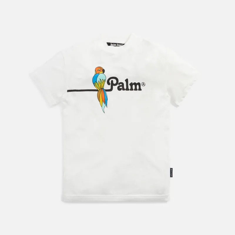 Palm Angels Parrot Vintage Tee - White / Black sold by Kith