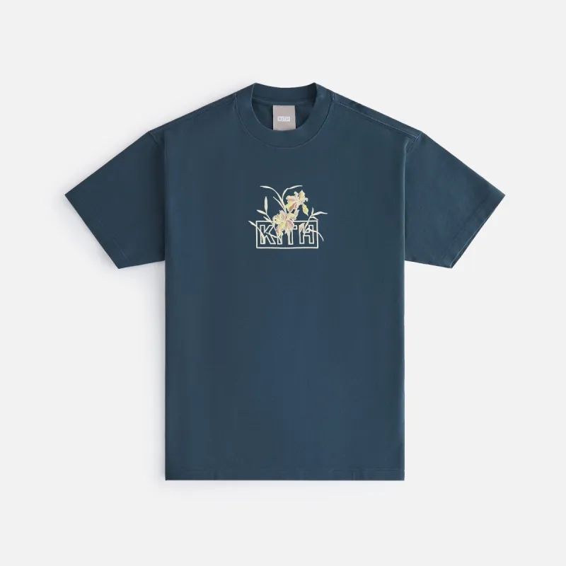 Kith Women Iris Box Logo Vintage Tee - Serpentine sold by Kith